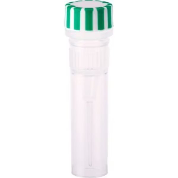 CELLTREAT 0.5mL Screw Top Micro Tube & Cap, Self-Standing, Grip Band, Green, Sterile, 500PK, Celltreat Scientific Products, Mfr#: 230810
