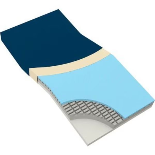 Dynarex DynaRest Premium Visco-Gel Infused Foam Mattress, 84inL x 36inW x 6inH, Dynarex, Mfr#: 10427