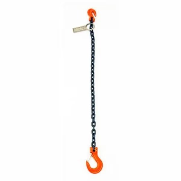 Mazzella Lifting B151114 6' Single Leg Chain Sling W/ Sling/Grab Hook, Mazzella, Mfr#: S5193206S02