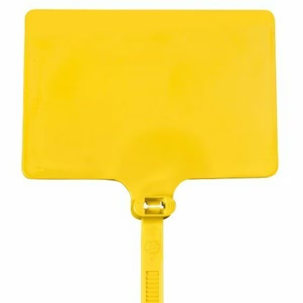 6'' 120# Yellow Identification Cable Ties, 100PK, Bsc Preferred, Mfr#: S-16555Y