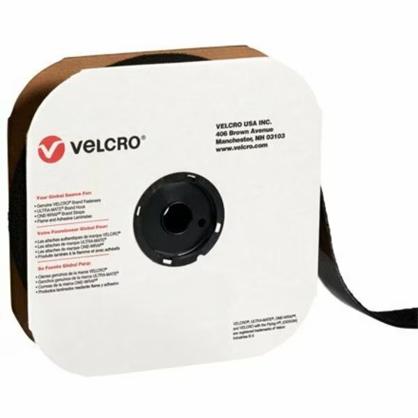 2'' x 75' - Hook - Black VELCRO Brand Tape - Individual Strips, Bsc Preferred, Mfr#: S-11714