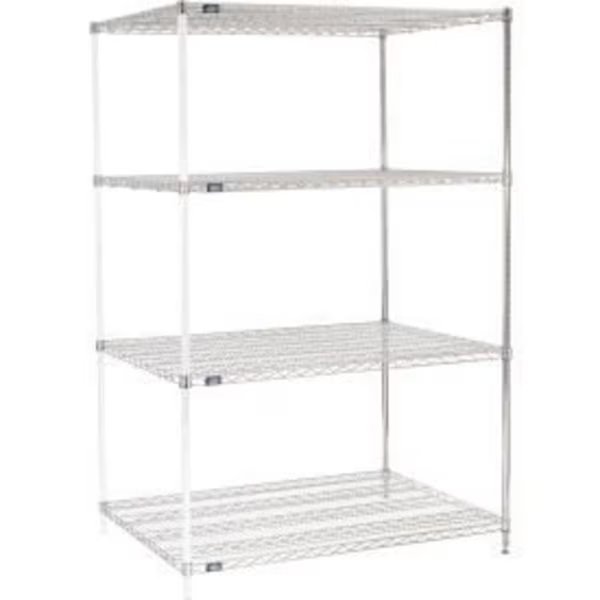 Nexel    Chrome Wire Shelving Add-On - 48"W x 36"D x 74"H, Global Equipment, Mfr#: A36487C