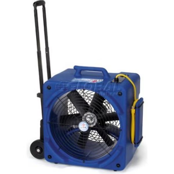 Powr-FliteÂ Downdraft Floor Dryer W/ Handle & Wheels, 2 Speed, 1/4 HP, 3500 CFM, Powr-Flite, Mfr#: PDF6WRD