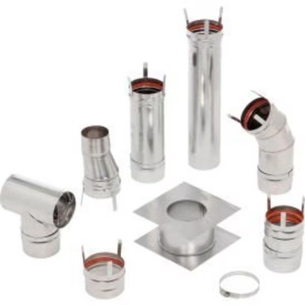 HeatStar 4" Horizontal Stainless Steel Vent Kit F102860 Category III Venting, Enerco Group, Mfr#: F102860