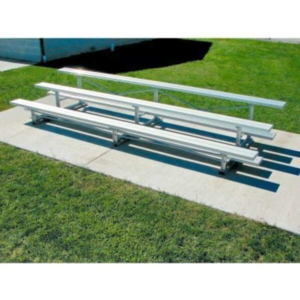 3 Row National Rep Aluminum Bleacher, 21' Long, Single Footboard, Gt Grandstands By Ultraplay, Mfr#: NB-0321ASTD