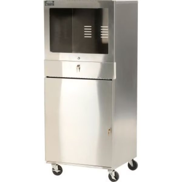 AERO Manufacturing Stainless Steel Mobile Computer Cabinet, Aero, Mfr#: MPC-2427