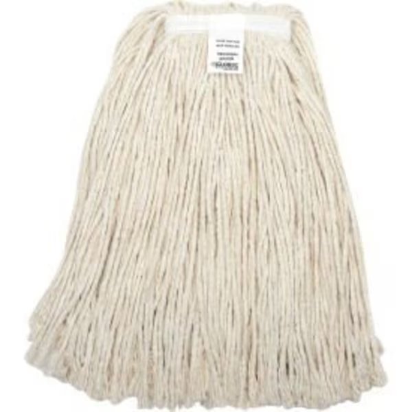 Global Industrial„¢ 24 oz. Cotton Cut-End Mop Head, 4Ply, Narrow Band, Nexstep Commercial Products, Mfr#: 97724V-PL