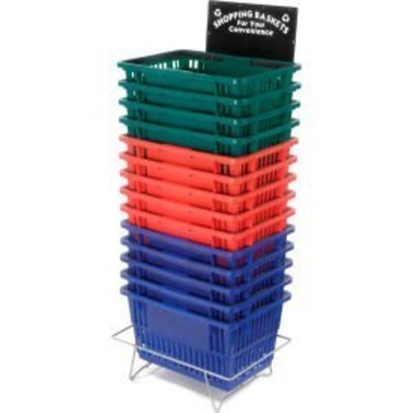 Good L ® Shopping Basket Stand with Black Sign, Good L, Mfr#: GLWSS
