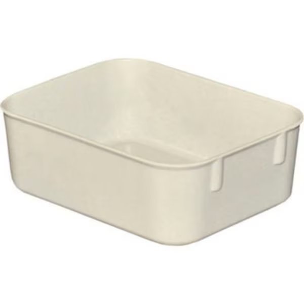 Molded Fiberglass Toteline Nesting Tote 921108 - 6-1/8 "L x 4-7/8"W x 2-1/8"H, White, Mfg Tray, Mfr#: 9211085269