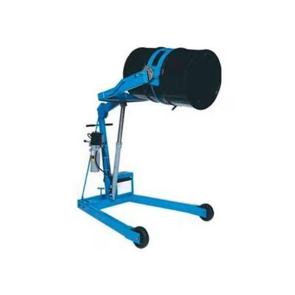 Morse® Mobile Drum Lift and Tilt 400A-60 72" High for 55 Gal Drum - Hand Crank Rotation, Morse, Mfr#: 400A-60