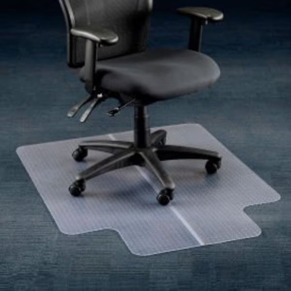 Interion Office Chair Mat for Carpet  36W x 48L with 20 x 10 Lip  Straight Edge, Aleco, Mfr#: 120225