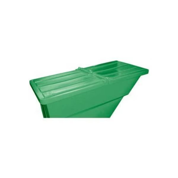Hinged Lid for 1-1/10 Cu. Yd., Plastic Self-Dumping Hopper, Green, Bayhead Products, Mfr#: 1.1 LID GREEN