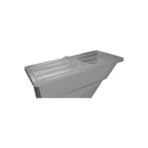 Hinged Lid for 1-7/10 Cu. Yd., Plastic Self-Dumping Hopper, Gray, Bayhead Products, Mfr#: 1.7 LID GRAY