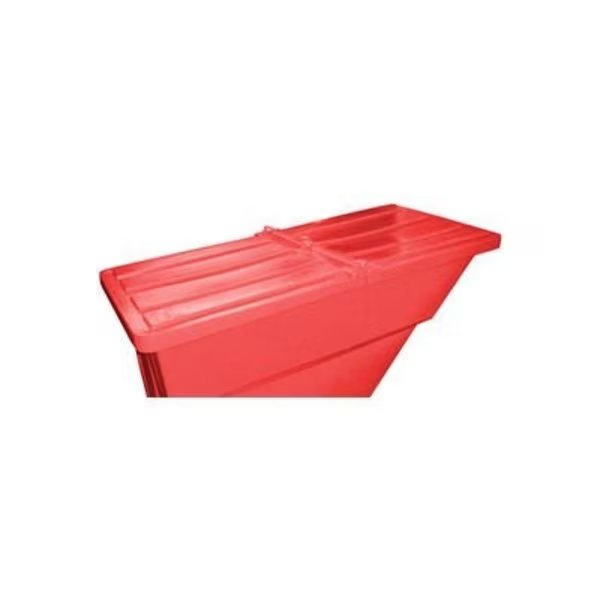 Hinged Lid for 1-7/10 Cu. Yd., Plastic Self-Dumping Hopper, Red, Bayhead Products, Mfr#: 1.7 LID RED