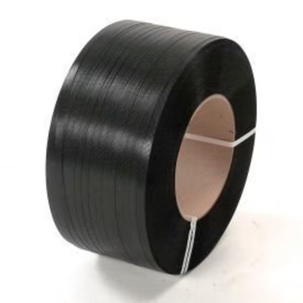 Global Industrial„¢ Polypropylene Strapping, 5/8"W x 5400'L x 0.030" Thick, 8" x 8" Core, Black, Pac Strapping Products, Mfr#: 58H.80.2154