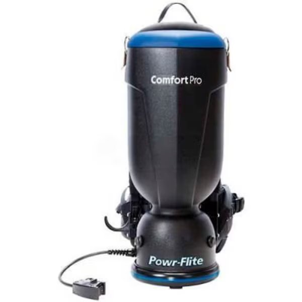 Powr-FliteÂ Premium Comfort Pro Backpack Vacuum, 2-1/2 Gallon Cap., Powr-Flite, Mfr#: BP10P