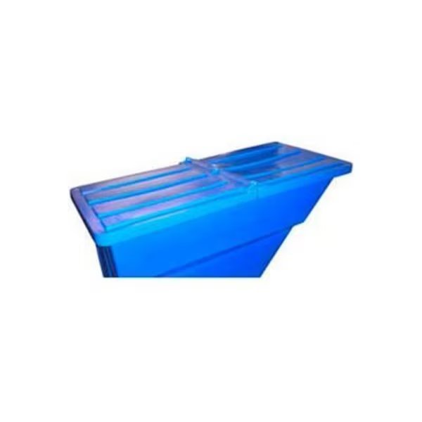 Hinged Lid for 1-1/10 Cu. Yd., Plastic Self-Dumping Hopper, Black, Bayhead Products, Mfr#: 1.1 LID BLACK