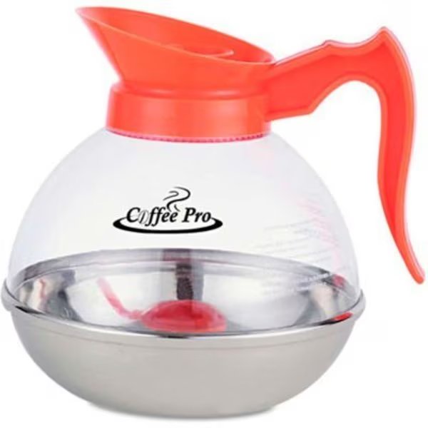 Coffee Pro OGFCPU13 Unbreakable Decaf Coffee Decanter, 12-Cup/Stainless Steel/Polycarbonate, Coffee Pro, Mfr#: OGFCPU-13