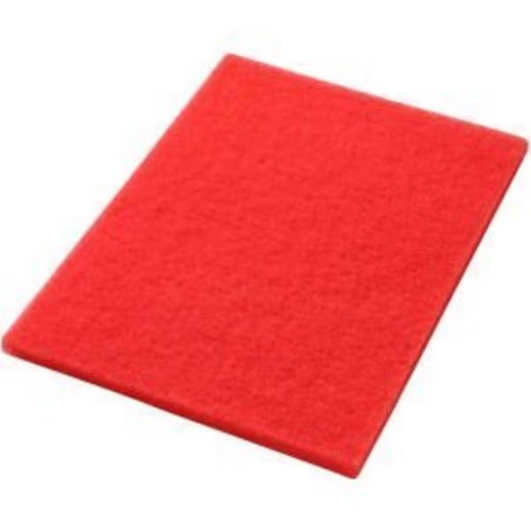 Global Industrial„¢ 14" x 20" Buffing Pad, Red, 5 Per Case, Americo, Mfr#: 40441420