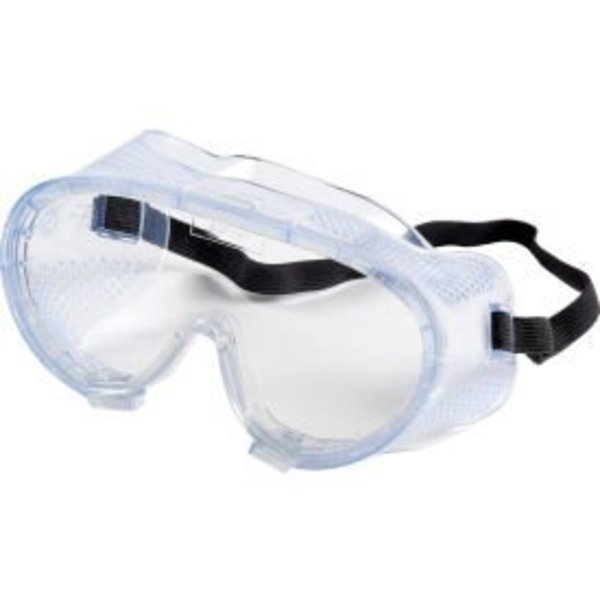 ERB 15143 Perforated Impact Resistant Goggles - Anti-Fog, Clear Lens, Black Straps, Erb Safety, Mfr#: 15143