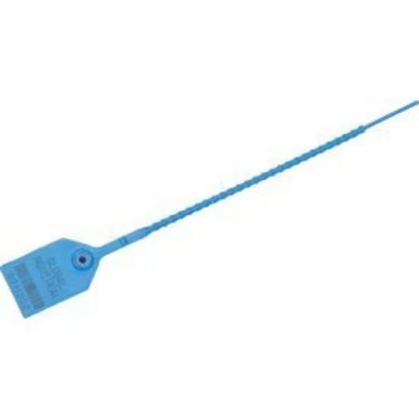 Global Industrial„¢ Adjustable Plastic Truck Seal, 9"L, Med Blue, 100/Pack, Cambridge Security Seals, Mfr#: HPT13258