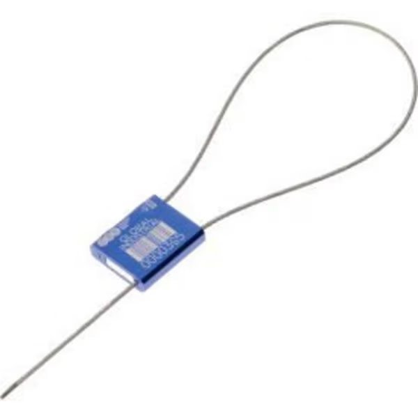 Global Industrial„¢ Metal Cable Seal, 1/16"x12"L, Blue, 50/Pack, Cambridge Security Seals, Mfr#: CBL20905