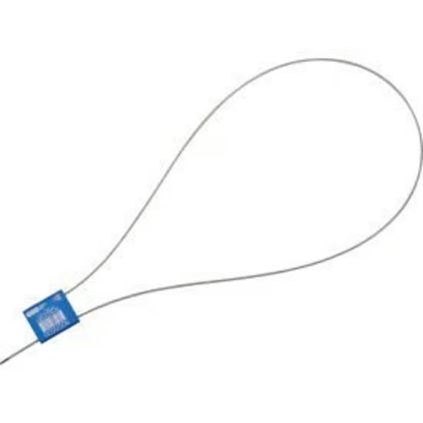 Global Industrial„¢ Metal Cable Seal, 1/16"x24"L, Blue, 50/Pack, Cambridge Security Seals, Mfr#: CBL20909