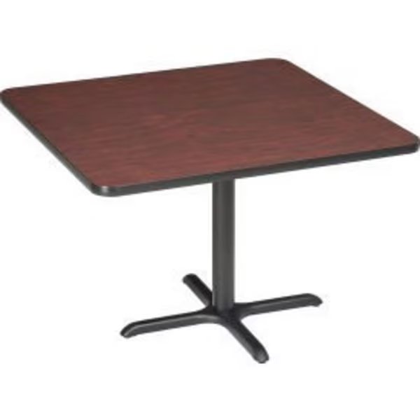 Interion® 42" Square Restaurant Table, Mahogany, National Public Seating, Mfr#: 695675MH