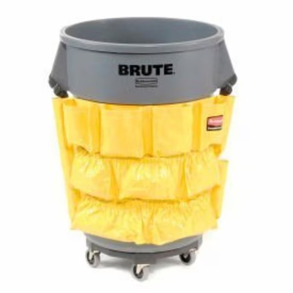 Rubbermaid Brute Waste Receptacle Caddy Bag, Rubbermaid Commercial, Mfr#: FG264200YEL