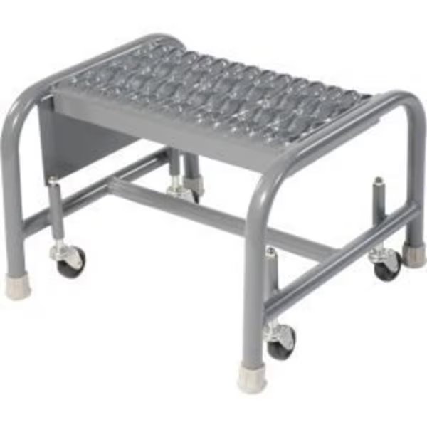 Grip 16"W 1 Step Steel Rolling Ladder 10"D Top Step - WLSR001162, Tri Arc Manufacturing, Mfr#: WLSR001162