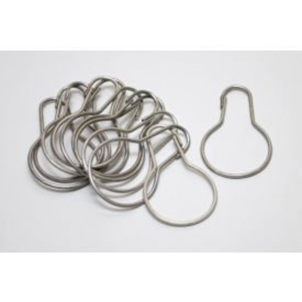 Frost Stainless Steel Shower Curtain Hooks - Pack of 12 - 1144-501L, Frost Products Ltd, Mfr#: 1144-501L