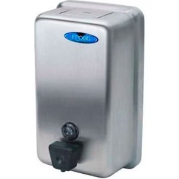 Frost Wall Mount Manual Vertical Liquid Soap Dispenser - Stainless - 708A, Frost Products Ltd, Mfr#: 708A