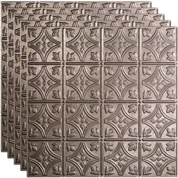 Fasade Traditional Syle # 1 - 23-3/4" x 23-3/4" PVC Lay In Tile in Galvanized Steel -, Acoustic Ceiling Products, Mfr#: PL5030