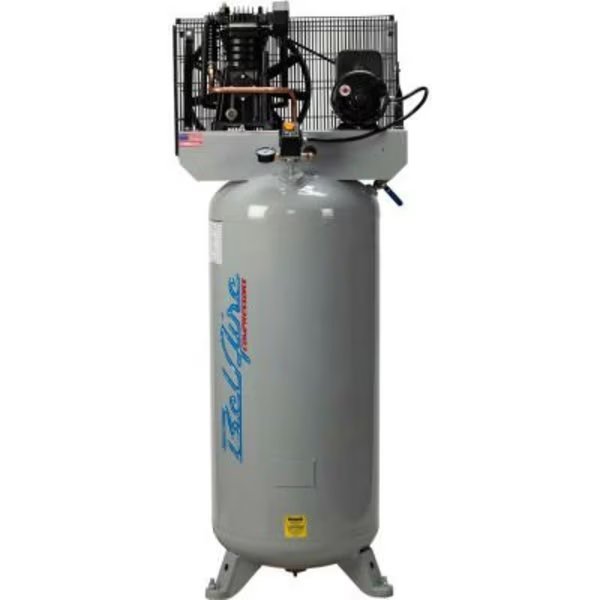 BelAire 4916V Two-Stage Air Compressor, 5HP, 60 Gallon, Vertical, 230V, Single Phase, Quincy Compressor, Mfr#: 8090303119