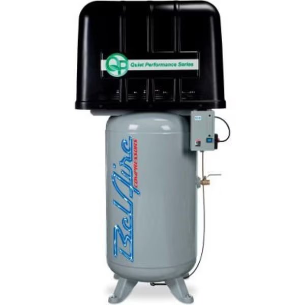 Belaire QP318VLE, 7.5HP, Two-Stage Compressor, 80 Gallon, Vert., 175 PSI, 25.3 CFM, 1-Phase 208-230V, Quincy Compressor, Mfr#: 8090250245