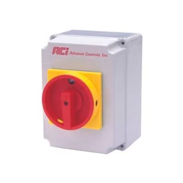 Advance Controls 107721, Enclosed 30 Amp Disconnect Switch, Class CC, Type 4x Plastic Enclosure, Noark, Mfr#: 107721