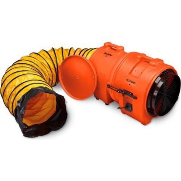 Allegro IndustriesÂ Axial Blower W/ 25' Ducting, 3200 CFM, 1 HP, Allegro Industries, Mfr#: 9553-25