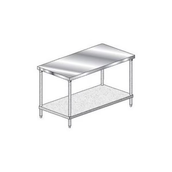 Aero Manufacturing Workbench W/Undershelf, Deluxe 16 Ga. 304 Series Stainless, 72"Wx30"D, Aero, Mfr#: 3TG-3072