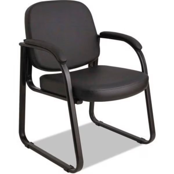 Alera Reception Guest Chair - Vinyl - Black, Alera, Mfr#: RL43C16