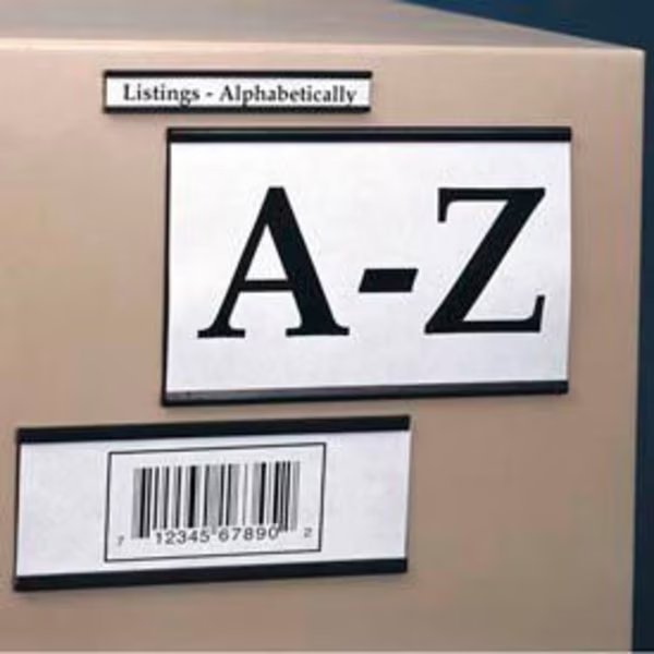 Magnetic "C" Channel Label Holder, 1/2" x 3" (25 pcs/pkg), Aigner Index, Mfr#: MC503