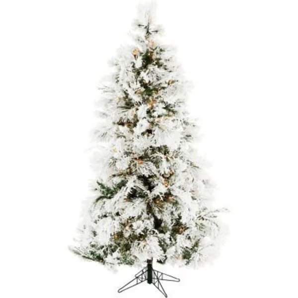Christmas Time Artificial Christmas Tree - 6.5 Ft. Frosted Fir - Clear LED Lights, Almo Fulfillment Services Llc, Mfr#: CT-FF065-LED