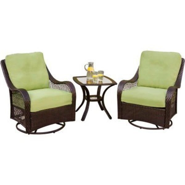 Hanover® Orleans 3 Piece Outdoor Patio Set, Almo Fulfillment Services Llc, Mfr#: ORLEANS3PCSW