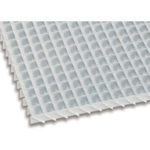 American Louver Sight-Guard Eggcrate Panel, Angled 45 degrees, Aluminum, White, PK2, American Louver/Plasticade, Mfr#: ALUMWHT-45-2448-2PK