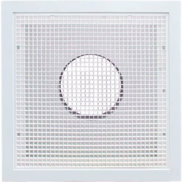 American Louver Stratus Plastic Return Filter Grille, 8" Duct, T-grid, White, American Louver/Plasticade, Mfr#: STR-ERFG-8W