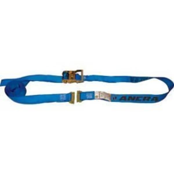 Ancra® 48672-15 Series E & A Cargo Control Ratchet Strap - 20'L - Spring Actuated Fitting, Ancra International, Mfr#: 48672-15