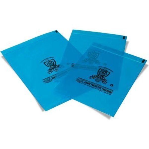 Armor PolyVCI Reclosable Flat Bags, 3"W x 5"L, 4 Mil, Blue, 5000/Pack, Armor Protective Packaging, Mfr#: PVCIBAG4MB0305ZIP