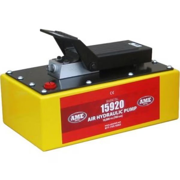 AME International Air-Hydraulic Pump, 10,000 PSI, 5 Quart, Steel, Ame Intl, Mfr#: 15920