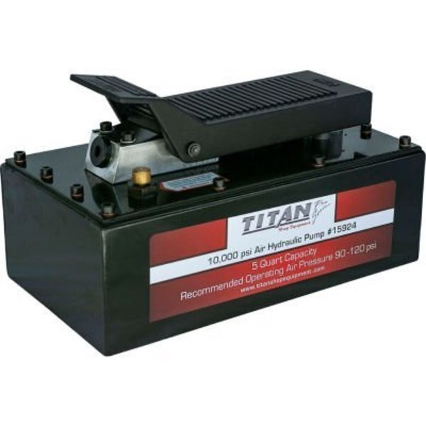 AME International Titan Air-Hydraulic Pump, 10,000 PSI, 5 Quart, Steel, Ame Intl, Mfr#: 15924