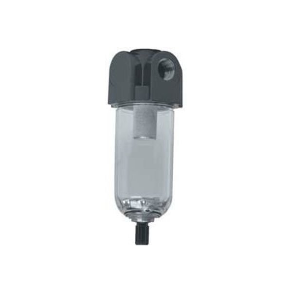 Arrow Mini Coalescing Filter F500-02, Aluminum/Poly Bowl, 1/4" Npt, 150 Psi - Min Qty 2, Arrow Pneumatics, Mfr#: F500-02