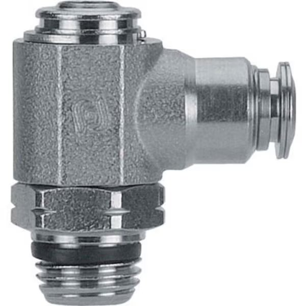 AIGNEP Needle Valve, , Screw Adj., 1/4" Tube x 1/4" Swift-Fit, Metallic Collet, Alpha Technologies, Mfr#: 89973-04-04